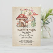 Betoverde Tuin Baby Shower Kaart (Staand voorkant)