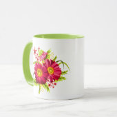 Betoverde Tuin Bloemen Design Cup Mok (Voorkant links)