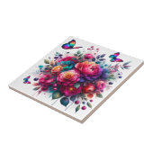 Betoverde Tuin: Bloesem Symfonie Keramische Tegels Tegeltje (Zijkant)