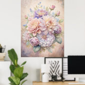 Betoverde Tuin Boeket Wall Art - Witch's Garden Poster (Thuiskantoor)