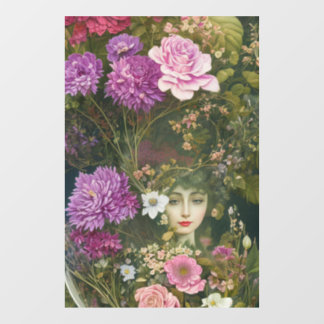 betoverde tuin  botanische fee raam CL Raamsticker