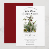 Betoverde tuin Bourgondië bruiloft Kaart (Voorkant / Achterkant)