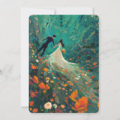 Betoverde tuin bruiloft kaart (Voorkant)