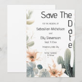 Betoverde Tuin Bruiloft Save The Date Kaart (Voorkant / Achterkant)