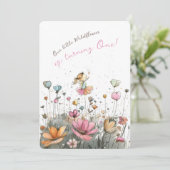 Betoverde Tuin Eerste Verjaardagsfeestje Kaart (Staand voorkant)