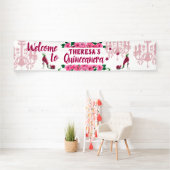 Betoverde tuin Fairy Schoenen - Lámpara rosa zapat Spandoek (Insitu)