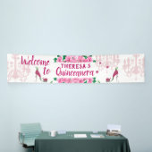 Betoverde tuin Fairy Schoenen - Lámpara rosa zapat Spandoek (Beurs)