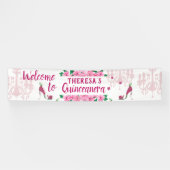 Betoverde tuin Fairy Schoenen - Lámpara rosa zapat Spandoek (Horizontaal)