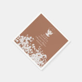 Betoverde tuin Fairy Wildflower Baby shower Servet (Hoek)