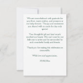 Betoverde tuin fee baby shower bedankkaart (Achterkant)