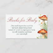 Betoverde tuin fee baby shower boek aanvraag informatiekaartje (Voorkant)