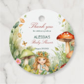 Betoverde tuin fee baby shower gunst bedankjes labels (Voorkant)