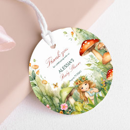 Betoverde tuin fee baby shower gunst bedankjes labels