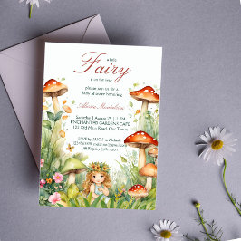 Betoverde tuin fee baby shower kaart