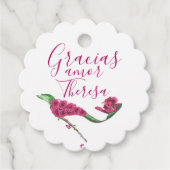 Betoverde tuin fee schoenen viering bedankjes labels (Voorkant)