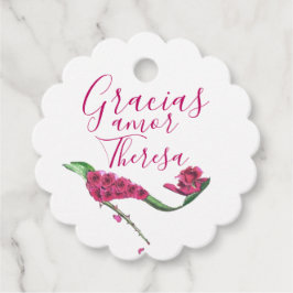 Betoverde tuin fee schoenen viering bedankjes labels