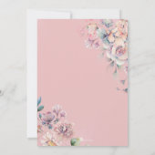 Betoverde tuin feeën fee eerste verjaardag kaart (Achterkant)