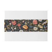 Betoverde Tuin Geel Vogel en Bloemen  Uitnodigingen Wikkel (Achterkant Voorbeeld)