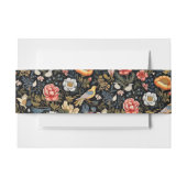 Betoverde Tuin Geel Vogel en Bloemen  Uitnodigingen Wikkel (Voorkant Voorbeeld)