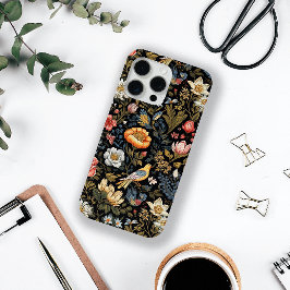 Betoverde tuin Gele vogel en bloemen vintage iPhone 16 Pro Max Hoesje