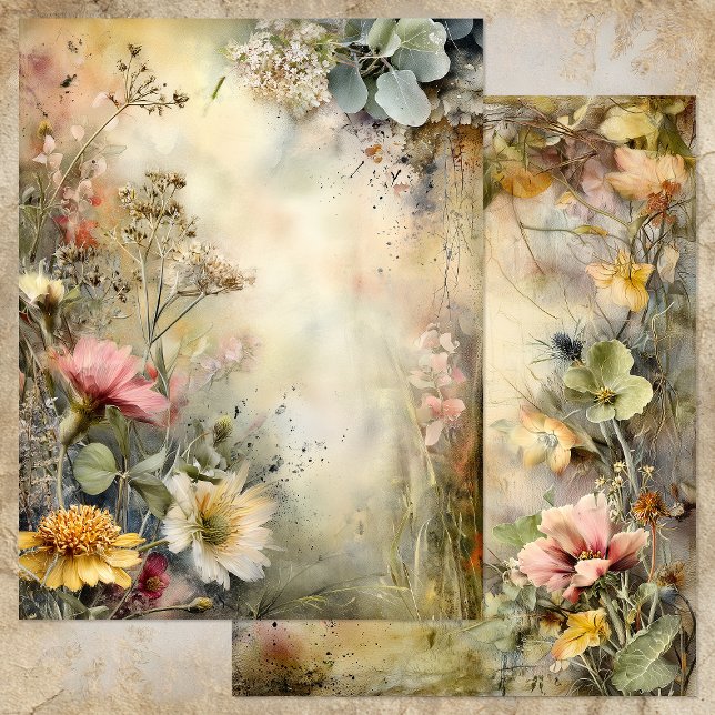 BETOVERDE TUIN JOURNAL SCHRAPSEL PAPER (ENCHANTED GARDEN JOURNAL SCRAPBOOK PAPER)