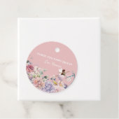 Betoverde tuin kleine fee verjaardagsfeestje bedankjes labels (In situ)