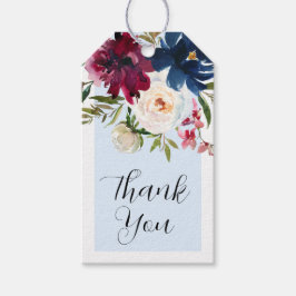 Betoverde Tuin Lichtblauw Bourgogne Marine Cadeaulabel