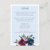 Betoverde Tuin Lichtblauw Bourgogne Marine Informatiekaartje (Voorkant)