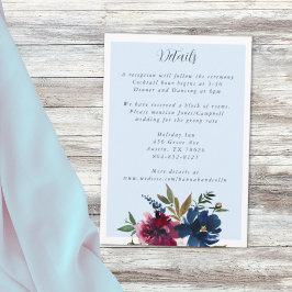 Betoverde Tuin Lichtblauw Bourgogne Marine Informatiekaartje