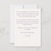 Betoverde tuin pastel vlinders baby shower bedankkaart (Achterkant)