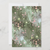 Betoverde Tuin Patroon Sweet 16 Pink ID1163 Kaart (Achterkant)