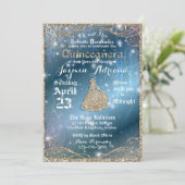 Betoverde tuin Quinceanera Party Kaart (Staand voorkant)