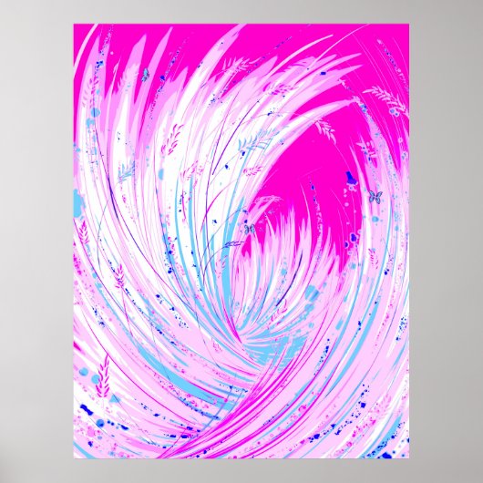 Betoverde Tuin - Roze Horizon Poster (Voorkant)