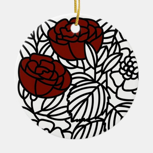 BETOVERDE TUIN ROZEN KERAMISCH ORNAMENT (Voorkant)