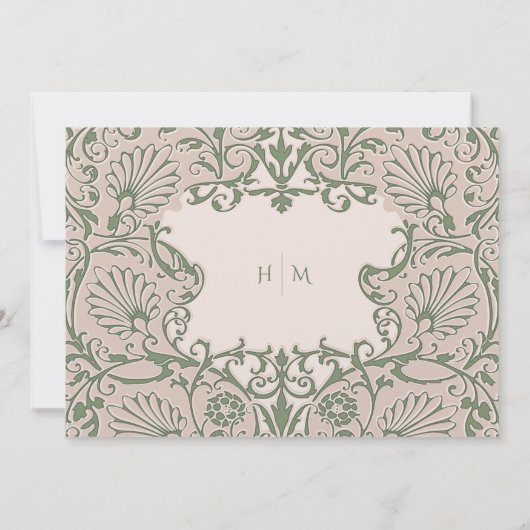 Betoverde tuin Save the Date Bruiloft Kaart (Achterkant)