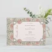 Betoverde tuin Save the Date Bruiloft Kaart (Staand voorkant)