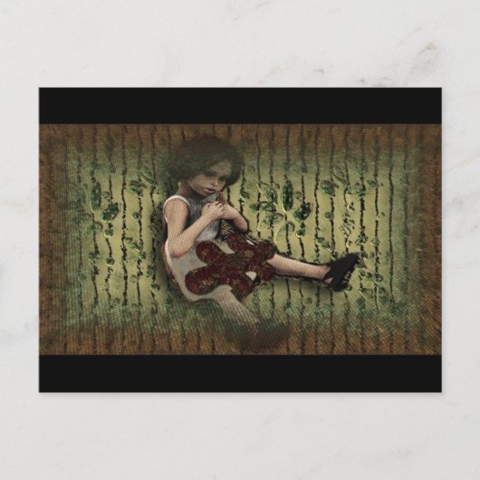 Betoverde tuin spelen briefkaart (Voorkant)