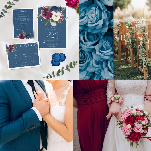 Betoverde Tuin Stoffig Blauw Bourgogne Marine Programmakaart