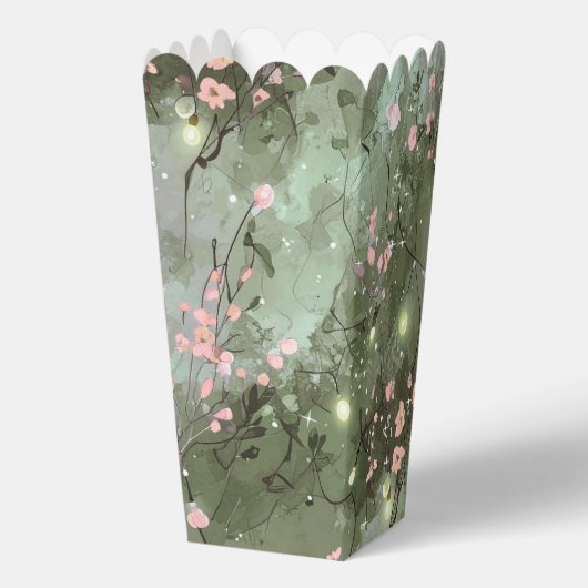 Betoverde tuin Sweet 16 Pattern Pink ID1163 Bedankdoosjes (Achterkant)