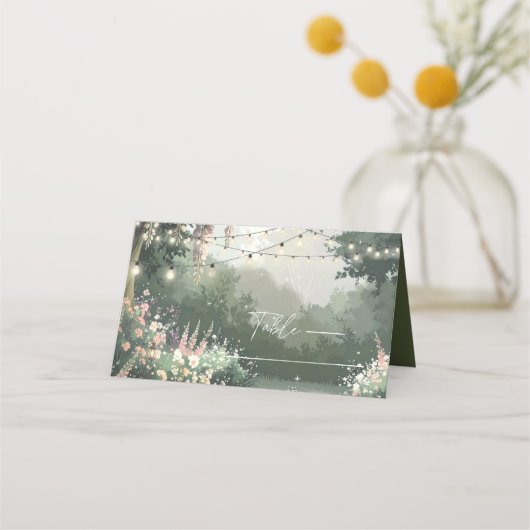 Betoverde tuin Sweet 16 Pink ID1163 Plaatskaartje (Voorkant)