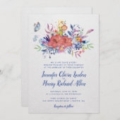 Betoverde Tuin Trouw Uitnodiging (Voorkant / Achterkant)