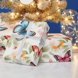 Betoverde Tuin Vlinder Cadeaupapier