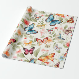 Betoverde Tuin Vlinder Cadeaupapier