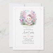 Betoverde Tuin Vlinder Liefde Baby Shower Kaart (Voorkant)