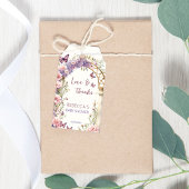 Betoverde tuin vlinders baby shower gunst cadeaulabel