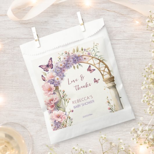 Betoverde tuin vlinders baby shower gunsten bedankzakje (Geknipt)