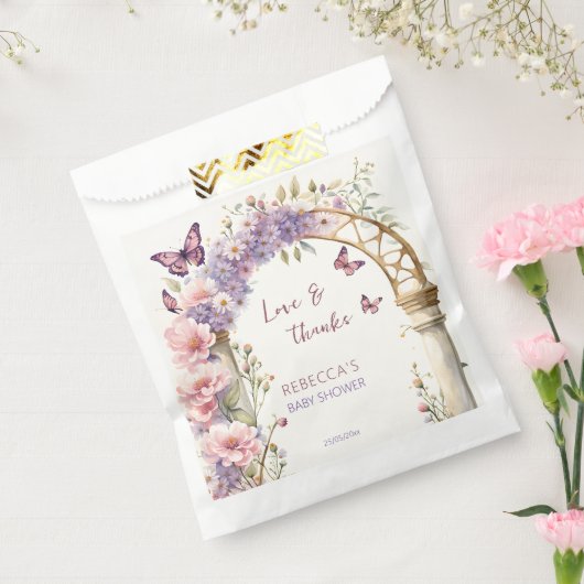 Betoverde tuin vlinders baby shower gunsten bedankzakje (Gezegeld)