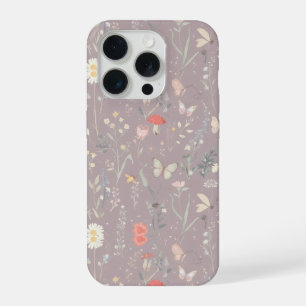 Betoverde Tuin Wilde Bloem Vlinder Whimsical iPhone 15 Pro Case