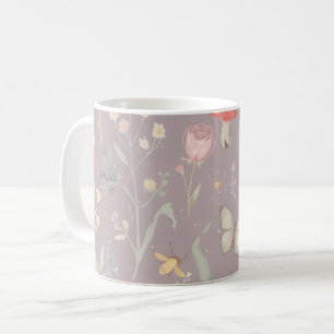 Betoverde Tuin Wilde Bloem Vlinder Whimsical Koffiemok