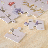 Betoverde Tuin Wilde Bloem Vlinder Whimsical Legpuzzel (Zijkant)